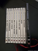 Box set spines showing all nine DVD titles