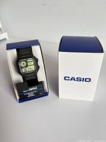 Watch in original box alongside outer sleeve