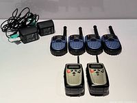 Group shot of all radios and chargers