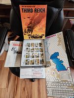 Box, rulebook, map boards, counters tray laid out
