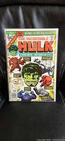 Front cover of Incredible Hulk Annual #5 in bag and board