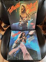 Front jacket covers of both LPs
