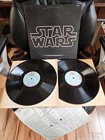 Front view of gatefold sleeve and both vinyl records