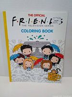 Front cover of Friends TV series coloring book