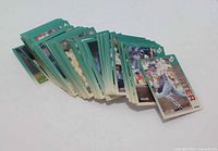 Front view of stack, top card Joe Carter visible