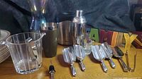 group view of entire barware lot