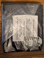 Front of sealed Hudson's Bay sheet set package showing brand and thread count