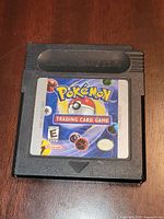 Front view of Pokemon Trading Card Game cartridge showing label and overall condition