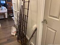 Bronze metal rod panels, support rails and hardware bag