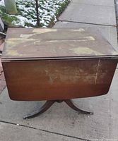 Top view showing rectangular surface with peeling finish