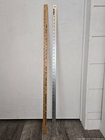 Full view of both yardsticks side by side