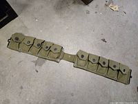 Full length view of ten-pocket cartridge belt