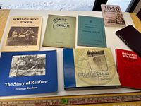 Group shot of eight Ontario local history books