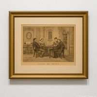 Front view of framed print showing full artwork and matting