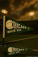 Full pennant displayed upright on field background