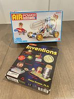 Retail boxes for Air Power Engine Car and ScienceWiz Inventions