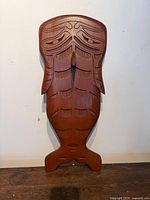front view of full wood carving