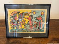 Front view of framed print showing full artwork and frame