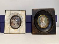 Both framed miniatures front view