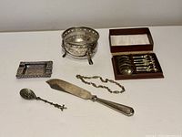 Group shot showing all silver items