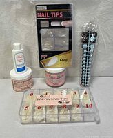 Group shot of all nail supplies