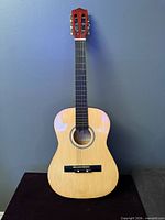 Full front view of junior acoustic guitar