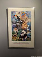 Front view of framed print showing full artwork and frame