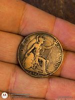 Reverse showing Britannia, denomination and date