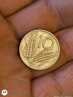 Obverse with denomination 10 and wheat ears