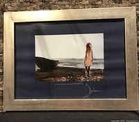 Framed watercolor showing entire piece with frame