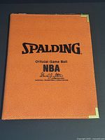 Front view of Spalding NBA portfolio notebook