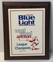 Front view of plaque showing full design and text