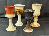 All four goblets front view