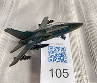 Oblique top view showing overall aircraft details and color scheme