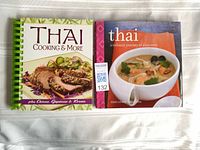 Front covers of both cookbooks