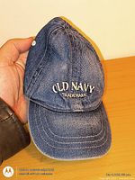 Front view showing Old Navy Trademark embroidery and overall condition