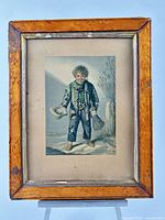 full view of framed Baxter print