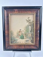 Full view of framed lithograph