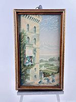 Full view of framed chromolithograph