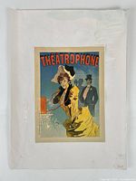 Overall view of mounted Theâtrophone print on backing board