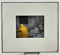 Framed photograph front view showing mat and frame