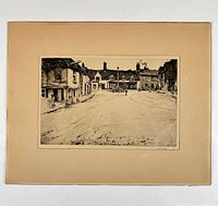 Full view of matted etching