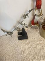 Entire helping hands tool with magnifier and base