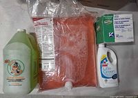 All four unopened cleaning products