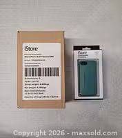 Front view of sealed iStore Slim Guard case and shipping carton