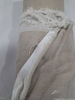 Close-up of fabric texture and selvage