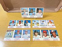 Overview of all visible cards, singles and panels