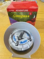 Compass front view with box behind
