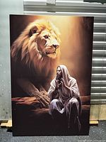 Full view of canvas print showing subject and condition