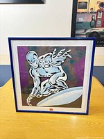 Front view of framed Silver Surfer poster